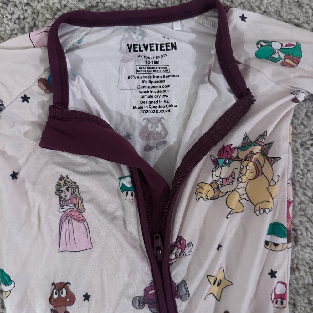 Little Sleepies Kids Pajamas - Multicolor Cartoon Print